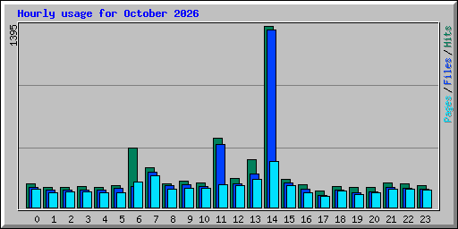 Hourly usage for October 2026